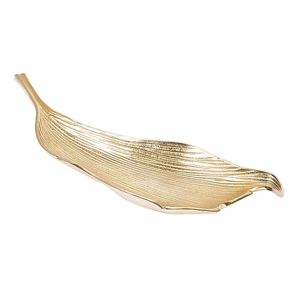 riess-ambiente Dekoschale ABSTRACT LEAF 64cm gold, günstig online kaufen