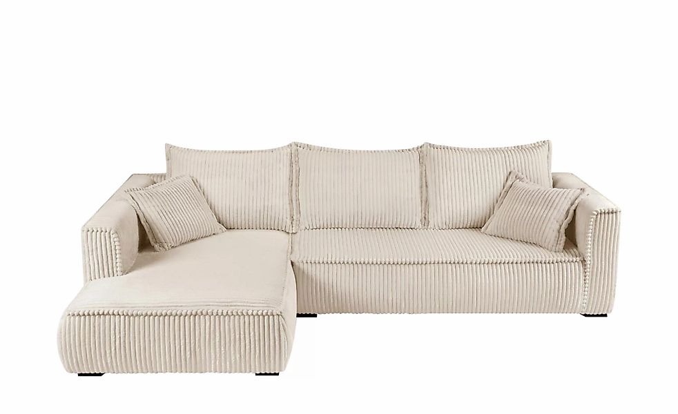 Ecksofa mit trendigem Megacordbezug Modena ¦ beige ¦ Maße (cm): B: 322 H: 1 günstig online kaufen