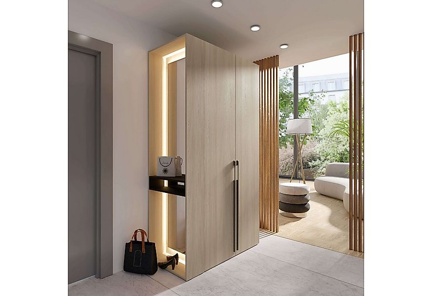 Home affaire Kleiderschrank TRENTO Garderobe, Wäscheschrank mit Spiegel und günstig online kaufen