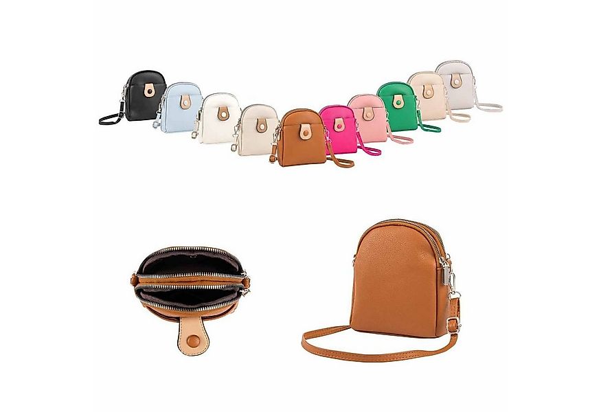 ITALYSHOP24 Schultertasche Damen Tasche Minibag Umhängetasche Geldbörse Han günstig online kaufen