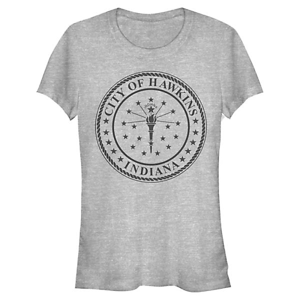 Netflix - Stranger Things - Hawkins City Seal - Frauen T-Shirt günstig online kaufen