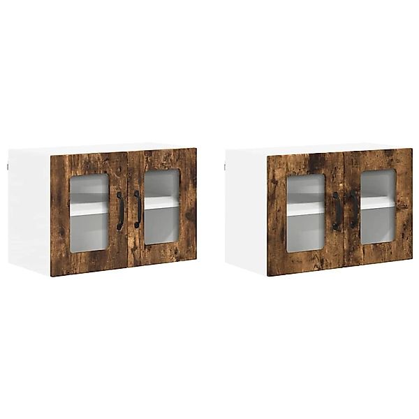 vidaXL Küchenschrank mit Regal 2 Stk Geräucherte Eiche 60 x 31 x 40 cm 8849 günstig online kaufen