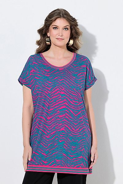 MIAMODA T-Shirt T-Shirt oversized Zebra Rundhals günstig online kaufen