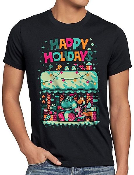 style3 T-Shirt Happy Holidays Sweater 6Bit xmas pulli weihnachtsbaum günstig online kaufen