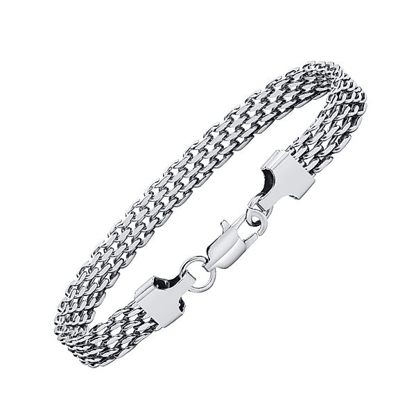 KARMA Edelstahlarmband Herrenarmband silber Edelstahl massiv günstig online kaufen