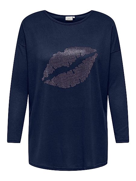 ONLY CARMAKOMA Longshirt CARALBA LS LONG TOP JRS mit Glitzernieten günstig online kaufen