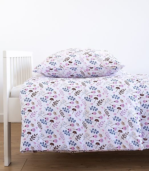 Loolay Bettwäsche Blumen ROSA Bunt Babybettwäsche günstig online kaufen