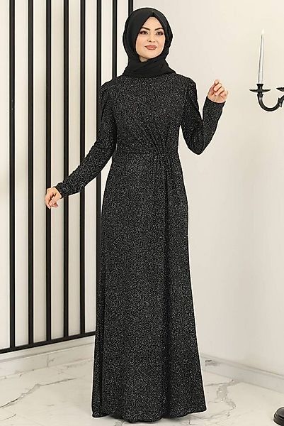Modavitrini Abendkleid Damen - schimmerndes Kleid mit gesmokter Taille Abiy günstig online kaufen