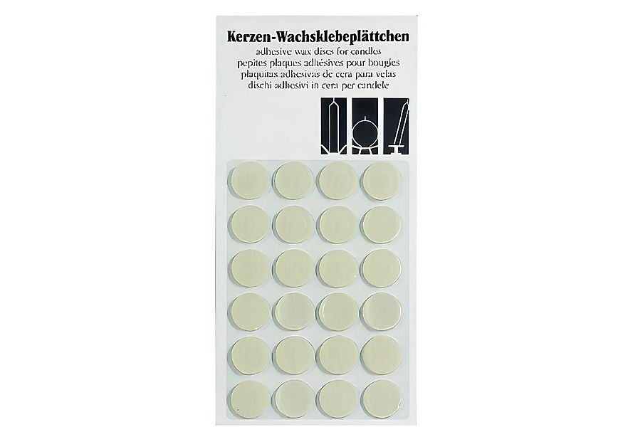 Kopschitz Kerzen Spitzkerze Haftplättchen, Wachsklebeplättchen 24 Stück günstig online kaufen