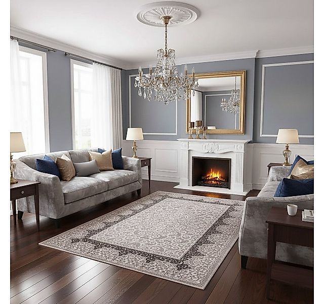 Vimoda Orientteppich Sophie, Orientalisch Wohnzimmer Teppich Beige Kurzflor günstig online kaufen