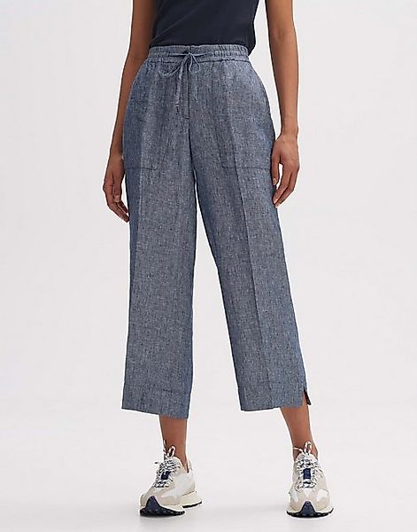 OPUS Leinenhose Leinenhose MADEKA FRESH Wide Cropped mit Gummibund günstig online kaufen