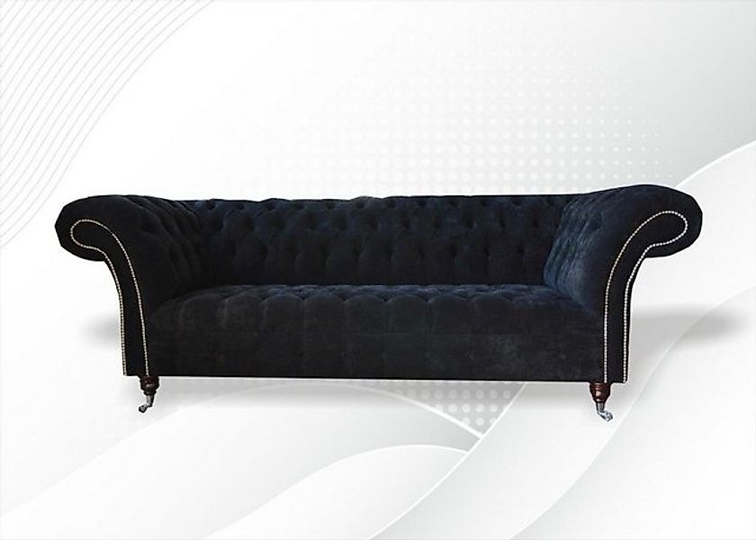 JVmoebel 3-Sitzer Hochwertiger Chesterfield 3-Sitzer Handarbeit Massivholz günstig online kaufen