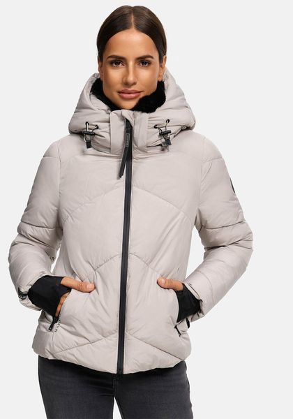 Marikoo Winterjacke "Simaraa" mit abnehmbarem Kunstfellkragen günstig online kaufen