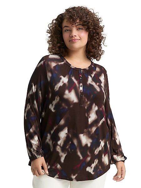 TOM TAILOR PLUS Langarmshirt mit grafischem günstig online kaufen