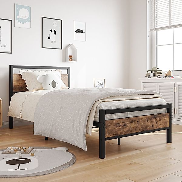 HAUSS SPOLE Metallbett 90x200cm mit Vintage-Kopfteil günstig online kaufen