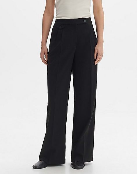 OPUS Anzughose Wide Leg Pants MARZENA ASYMMETRIC aus Canvas-Stoff günstig online kaufen