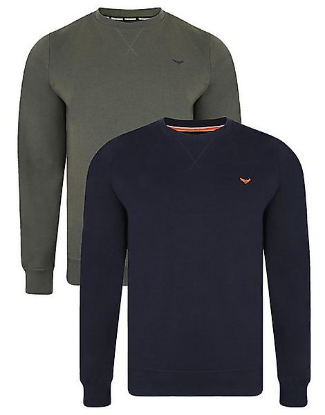 Threadbare Rundhalspullover THB Fleece Crew Satsuma 2PK (2-tlg) im praktisc günstig online kaufen