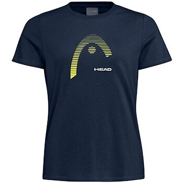 Head Tennisshirt Club 22 Lara (Baumwollmix) dunkelblau/gelb Damen günstig online kaufen