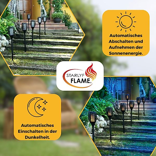 Starlyf LED Solarleuchte Flame, Solar, LED günstig online kaufen
