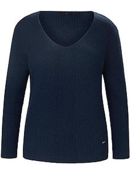 V-Pullover Emilia Lay blau günstig online kaufen