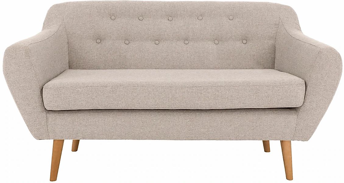 Home affaire 2-Sitzer "Renne" mit Heftung im Rücken im skandinavischem Stil günstig online kaufen