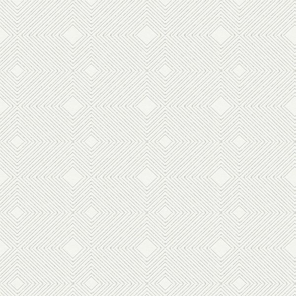 Bricoflor Geometrische Tapete in Grau Silber Glitzereffekt Wandtapete mit V günstig online kaufen