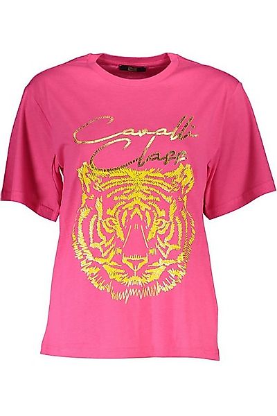 Cavalli Class T-Shirt Elegantes Rosa Kurzarm Damen T-Shirt mit Print und günstig online kaufen