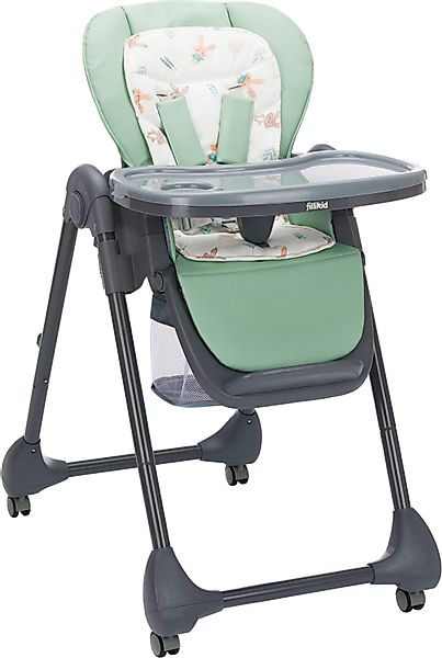 Fillikid Hochstuhl Mio, grau/grün günstig online kaufen