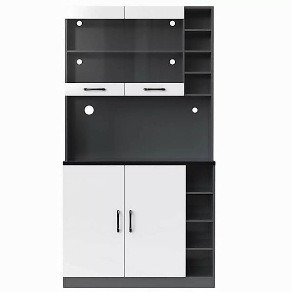 DOPWii Hochschrank 100x47x187cm,Küchenschrank,Höhenverstellbare seitliche A günstig online kaufen