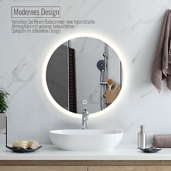 Aquamarin Badspiegel LED Badezimmerspiegel Wandspiegel Lichtspiegel günstig online kaufen