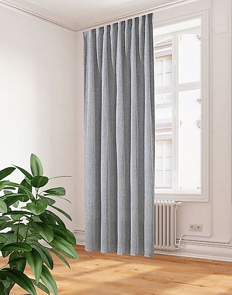 HOME WOHNIDEEN Vorhang »EILIKA«, (1 St.), Kombibandschal Bouclé Struktur/Ra günstig online kaufen