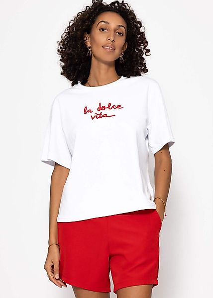 SASSYCLASSY T-Shirt T-Shirt mit LA DOLCE günstig online kaufen