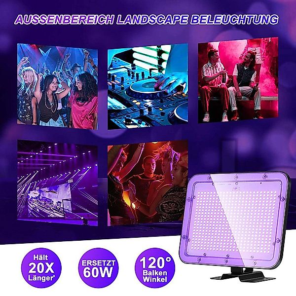 MUPOO LED Flutlichtstrahler LED Schwarzlicht für günstig online kaufen