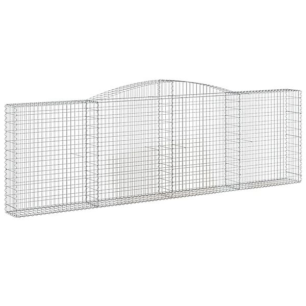 vidaXL Gabionen mit Hochbogen 3 Stk 400x30x120/140cm Eisen 1635471 günstig online kaufen