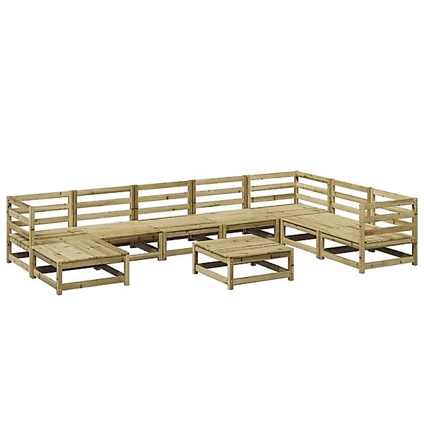 vidaXL 9-Tlg Garten-Sofagarnitur Kiefernholz Imprägniert 3299584 günstig online kaufen