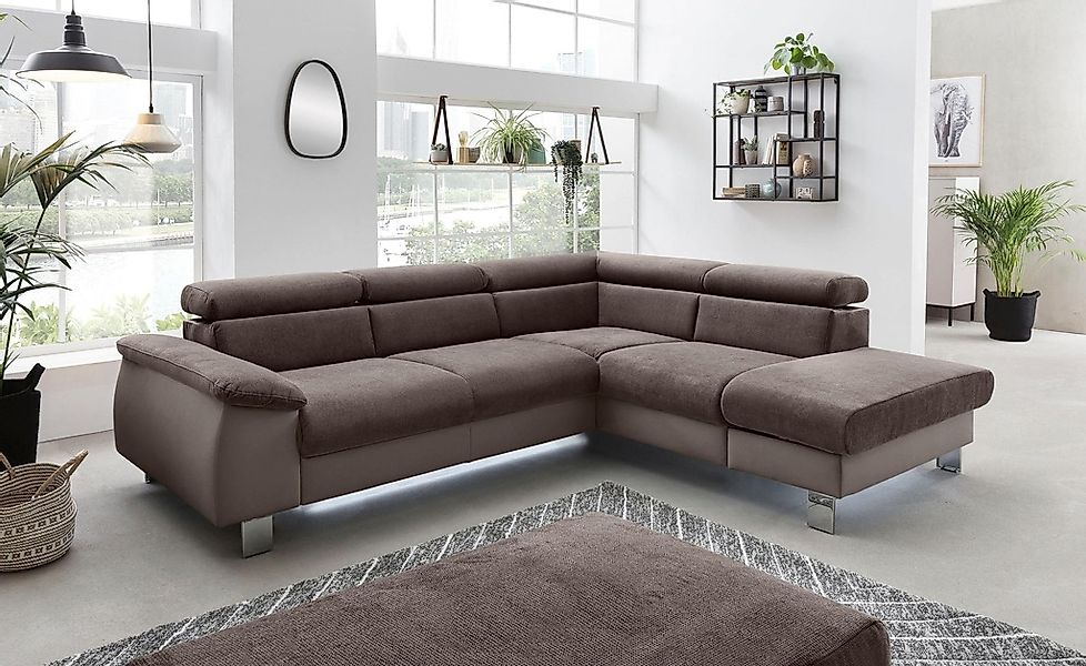 COTTA Polstergarnitur "Komaris L-Form", (Set), Set bestehend aus: Ecksofa m günstig online kaufen