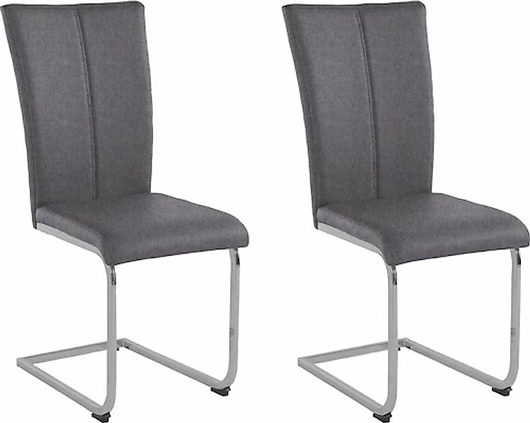 Home affaire Freischwinger "Alex" (Set) 2 Struktur 1 Stuhl belastbar bis 12 günstig online kaufen