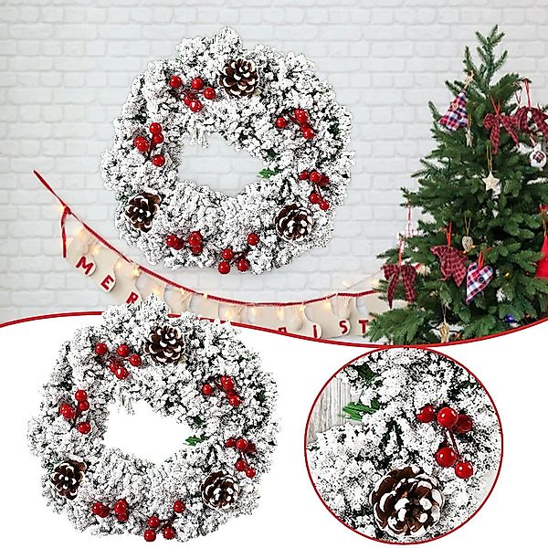 Kunstkranz Weihnachtskerzenkranz, Weihnachtskranz, Dekokranz, Coonoor, Türk günstig online kaufen