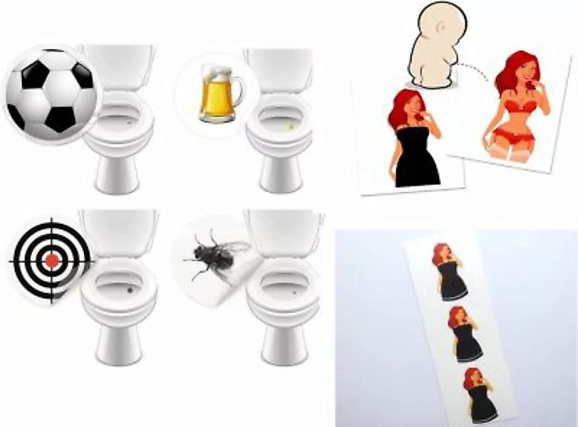 LK Trend & Style "8 Männer Toilettensticker + 6 PinUp Girl Sticker den ""gr günstig online kaufen