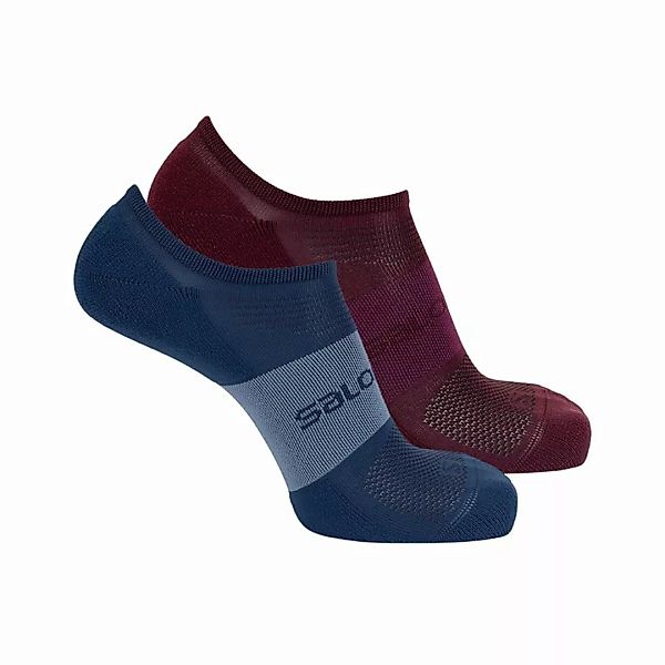 Salomon Unisex Socken - Sonic 2 Pack, Running Socks Winetasting/Dark Denim günstig online kaufen