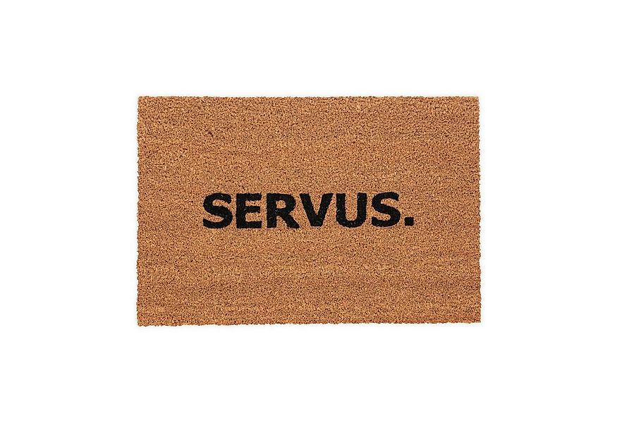 relaxdays Fußmatte Kokos Fußmatte Servus., rechteckig, Höhe: 15 mm günstig online kaufen