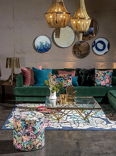 H.O.C.K. Dekokissen "Nobile Samt" Kissenhülle mit Füllung, 1 Stück günstig online kaufen