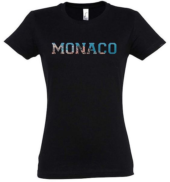 Urban Backwoods Print-Shirt Monaco Damen T-Shirt Skyline Stadt City Ville C günstig online kaufen
