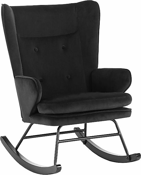Kayoom Schaukelstuhl "Melorie 125, Metallgestell mit Kufen aus Holz" () 1 S günstig online kaufen