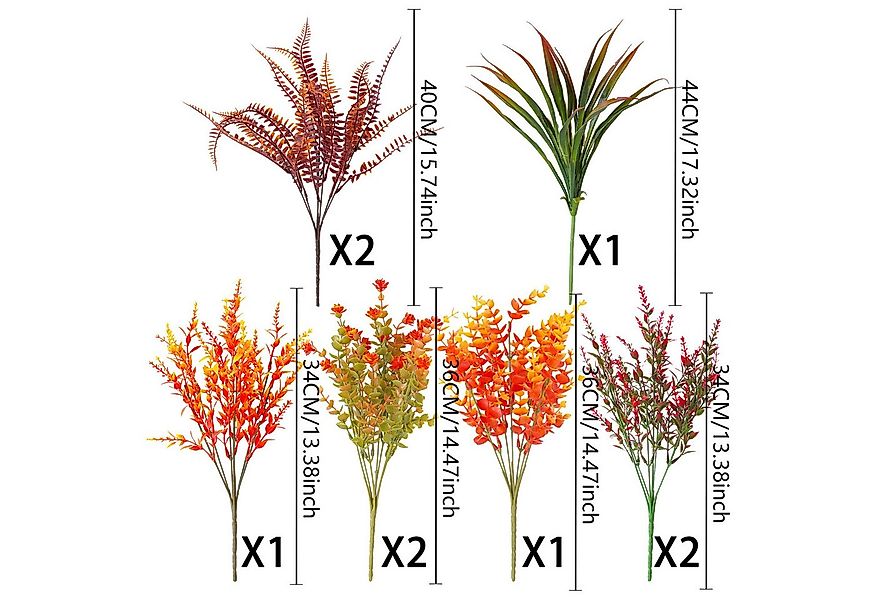 Kunstblumenstrauß 9 Bündel Künstliche Herbstblumen Künstlich Herbststrauß K günstig online kaufen