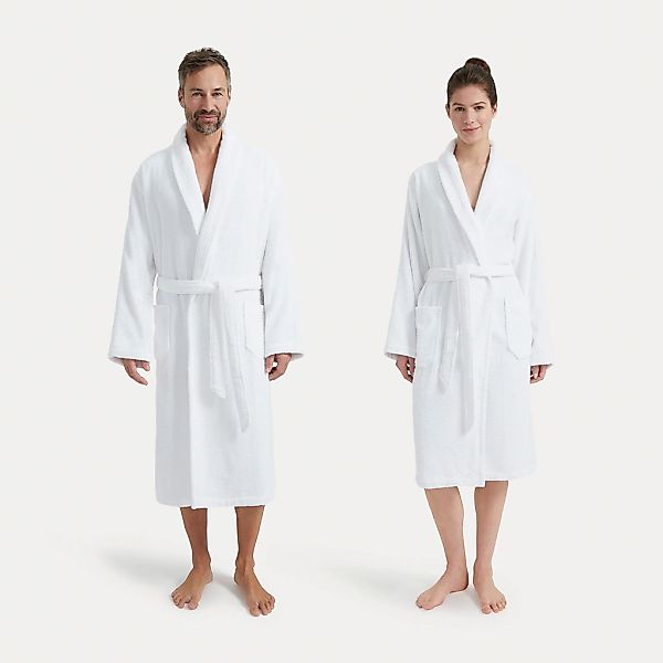 Möve Unisex-Bademantel "Basic", 1 Stk. mit Schalkragen günstig online kaufen