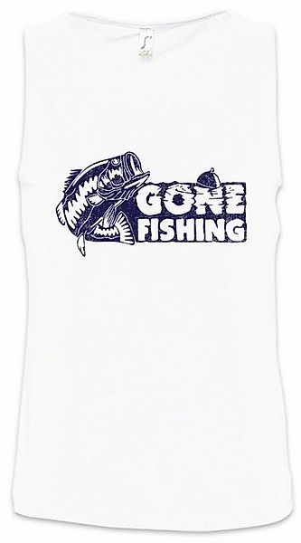 Urban Backwoods Tanktop Gone Fishing Ärmelloses T-Shirt Skelett Fischskelet günstig online kaufen