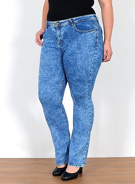 ESRA Bootcut-Jeans Bootcut Jeans Damen High Waist Schlaghose Damen Jeans Fl günstig online kaufen