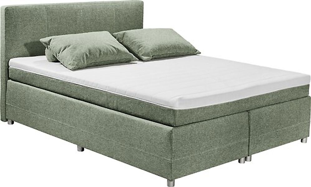 ED EXCITING DESIGN Boxspringbett »Luanda«, wahlweise mit Matratze und Toppe günstig online kaufen