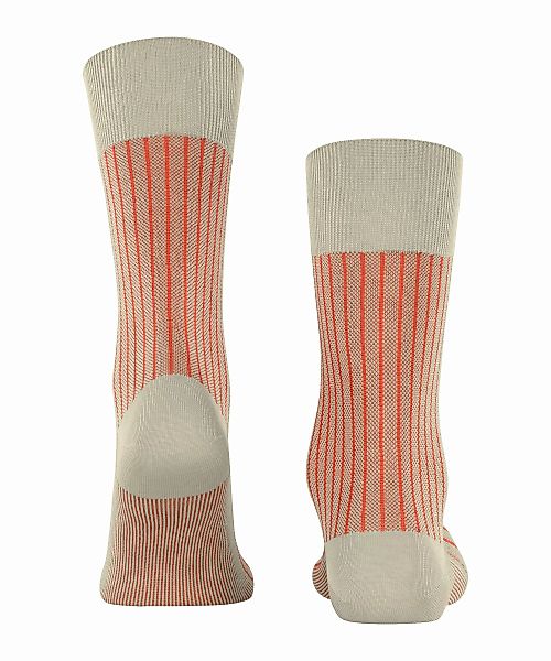 FALKE Oxford Stripe Herren Socken, 43-44, Braun, Rippe, Baumwolle, 13379-72 günstig online kaufen
